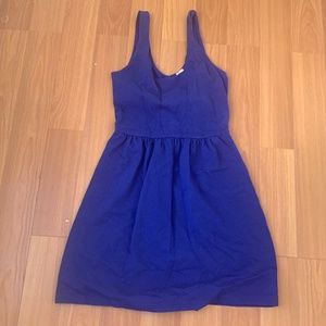 Electric Blue Cotton Dress